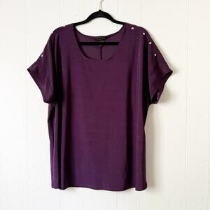 Susan Lawrence Top Women 3X Career Business Office Party Cocktail Evening Dressy